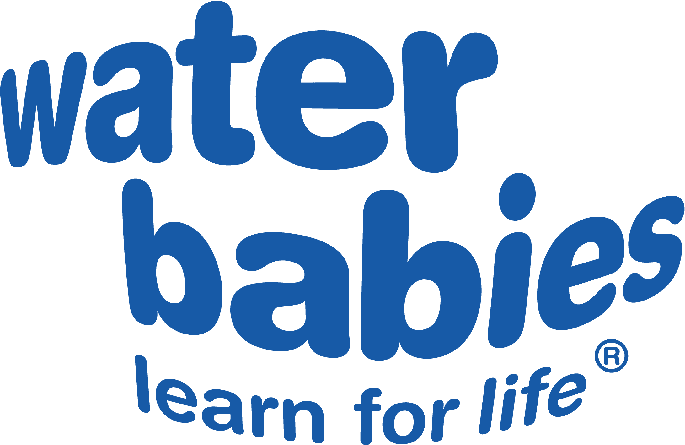 Water Babies Logo 2019-Blue Strapline-RGB (1) Water babies logo which has a wavy alignment to signify water