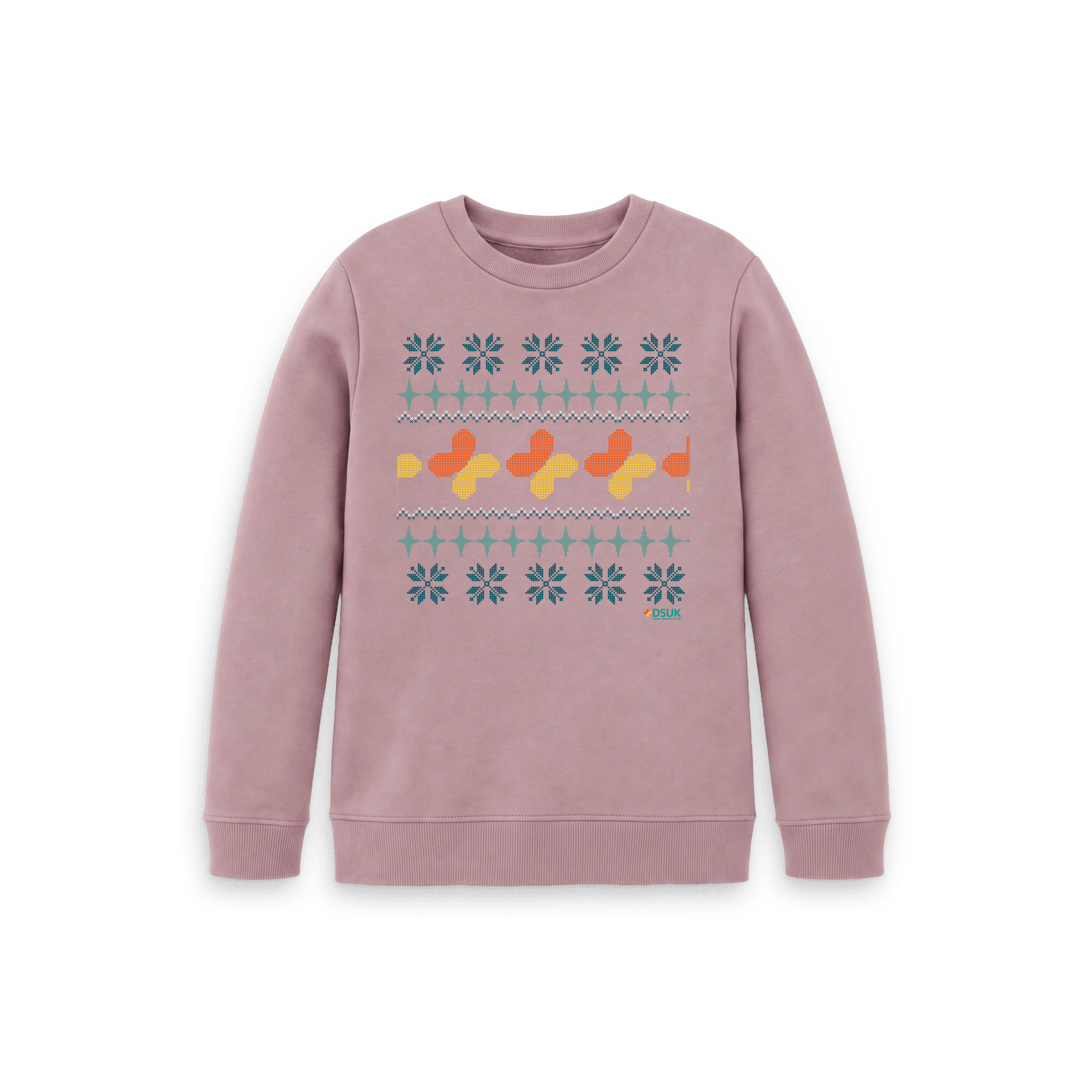 Stitched Stars Christmas Jumper - Kids (Light)