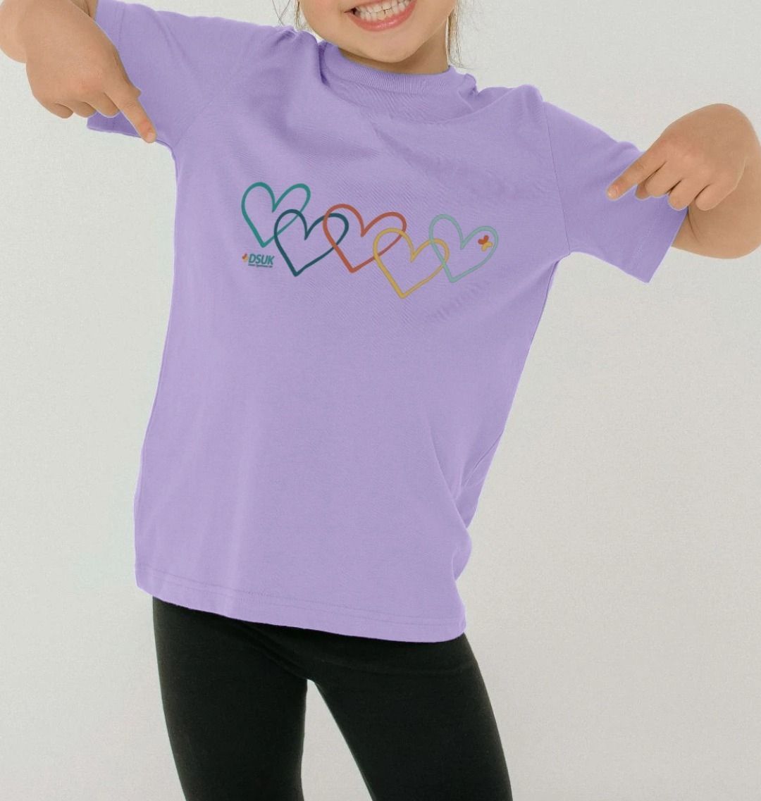 Linked Hearts - Down Syndrome UK Kids T-Shirt