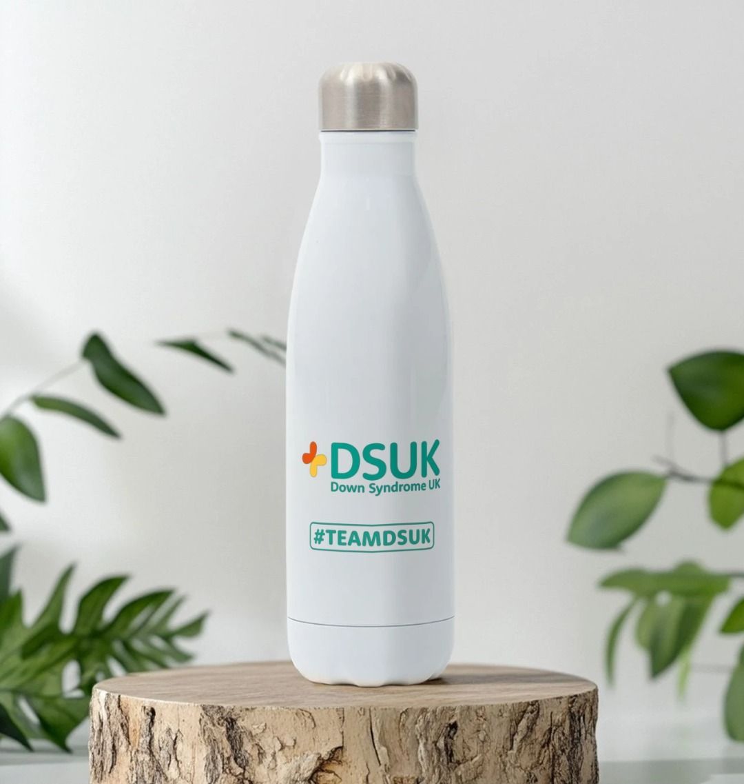 #TeamDSUK stainless steel water bottle – fundraising edition