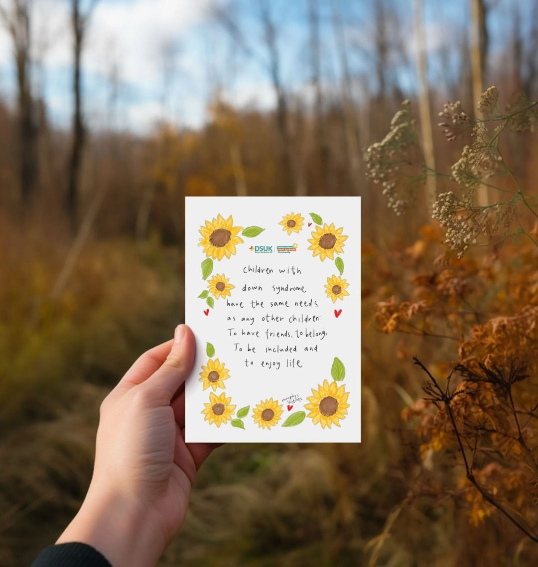 'Same Needs' greeting card – Murphy's Sketches x DSUK