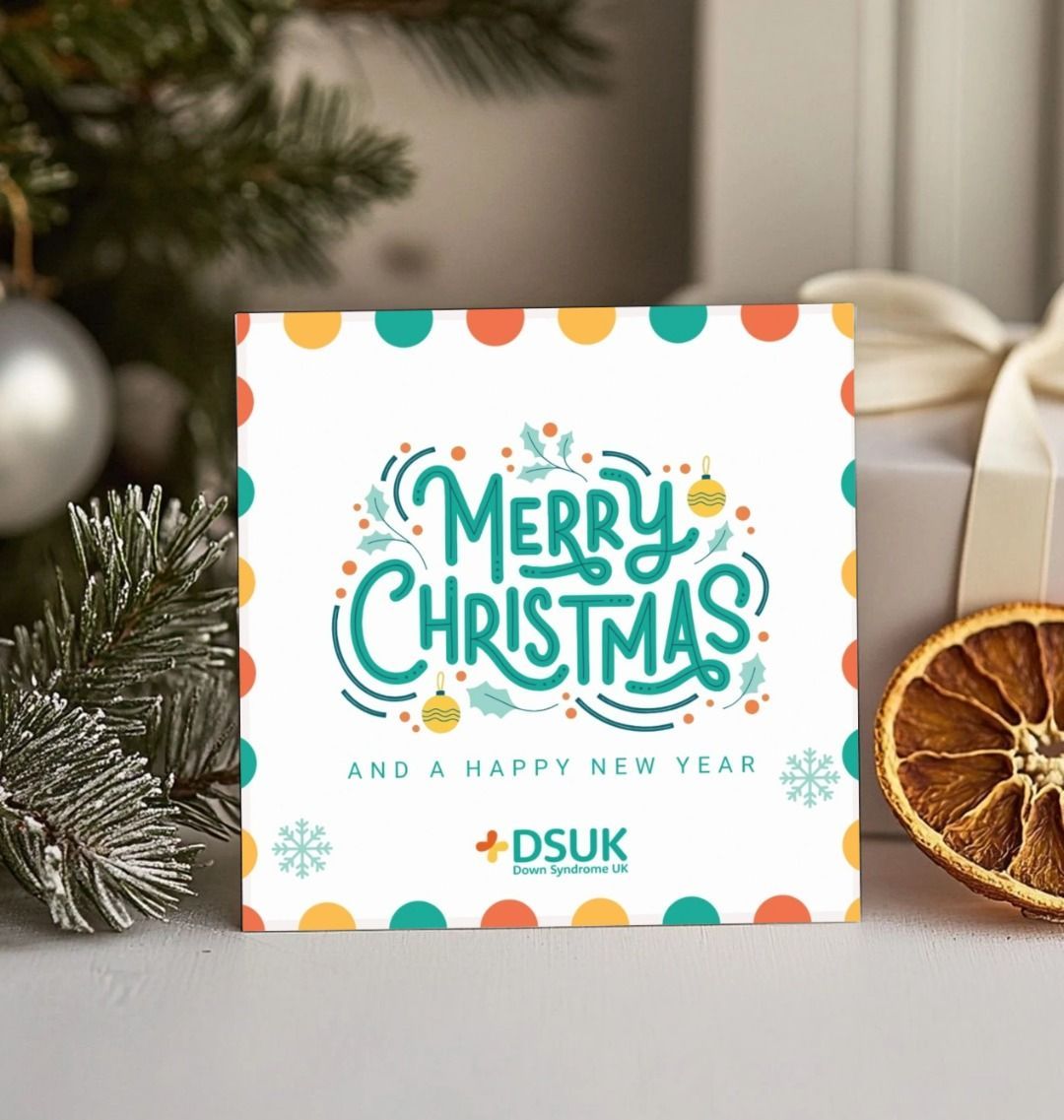 Christmas card – festive holly design