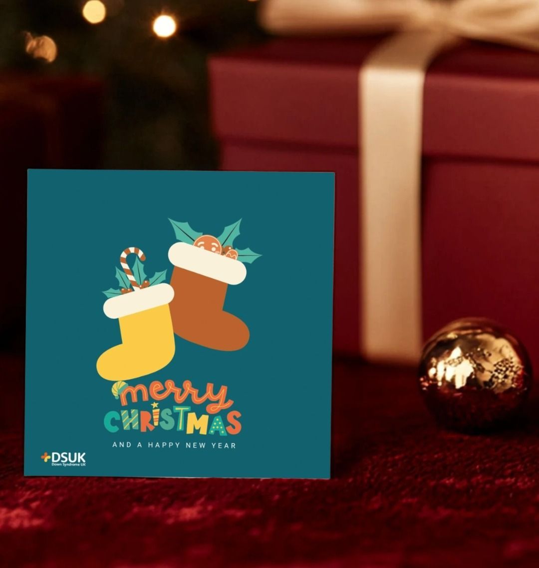 Christmas card – stockings